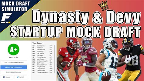 Dynasty startup mock draft simulator. Things To Know About Dynasty startup mock draft simulator. 